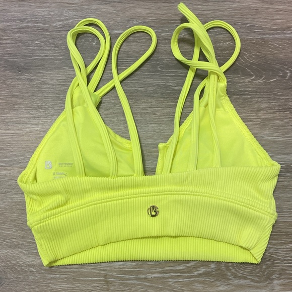 BuffBunny Collection Neon Yellow Women’s Bikini Top XS - Picture 4 of 6